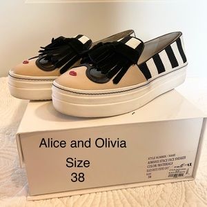 Alice and Olivia face sneaker